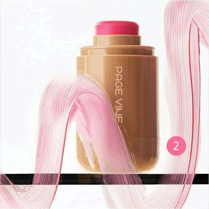 New2025 Blush Stick Cream PAGE VINE Pocket Lip Cheek Pocket Rouge Highlights to Brighten Natural Hydrating Korea Pink Cosmetics
