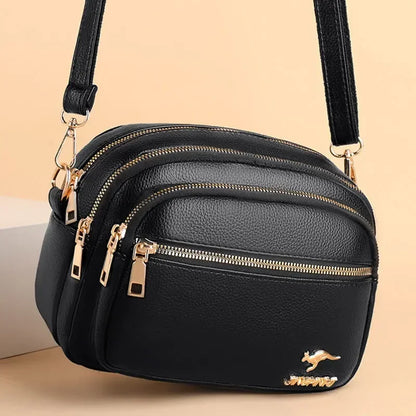 High Quality Soft Leather Purse Fashion Women Shoulder Messenger Bag Multi-pocket Wear-resistant Bag Luxury Ladies...