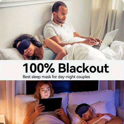 High-quality 3D three-dimensional eye mask for men and women, simple light-blocking eye mask nose pad sleep suitable for office