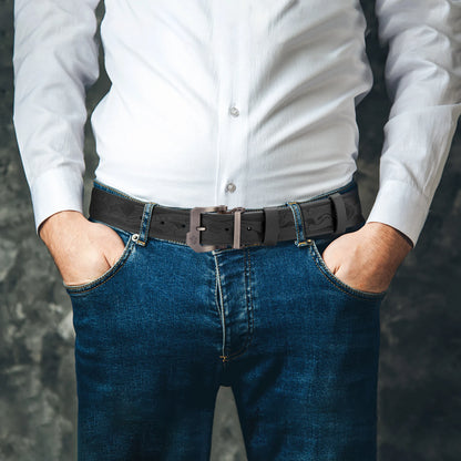 BISON DENIM Genuine Leather Men Belt Vintage High Quality Waist Strap Luxury Pin Buckle Male Best Gift Casual Belts for...