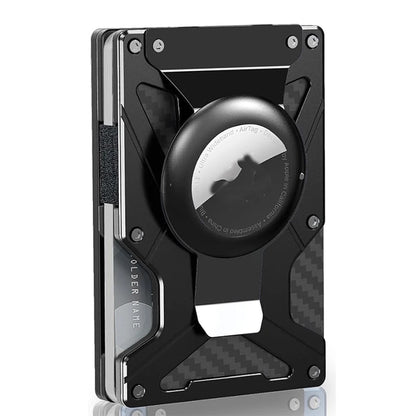 Mag Safe Wallet Money Clip, Air Tag Holder and Money Clip, [With1 Magnetic Sheets], for Magnetic and Non-Magnetic Phones