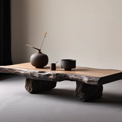 Aesthetic Wood Coffee Table Antique Designer Modern Living Room Decoration Coffee Table Unique Service Meubles Home...