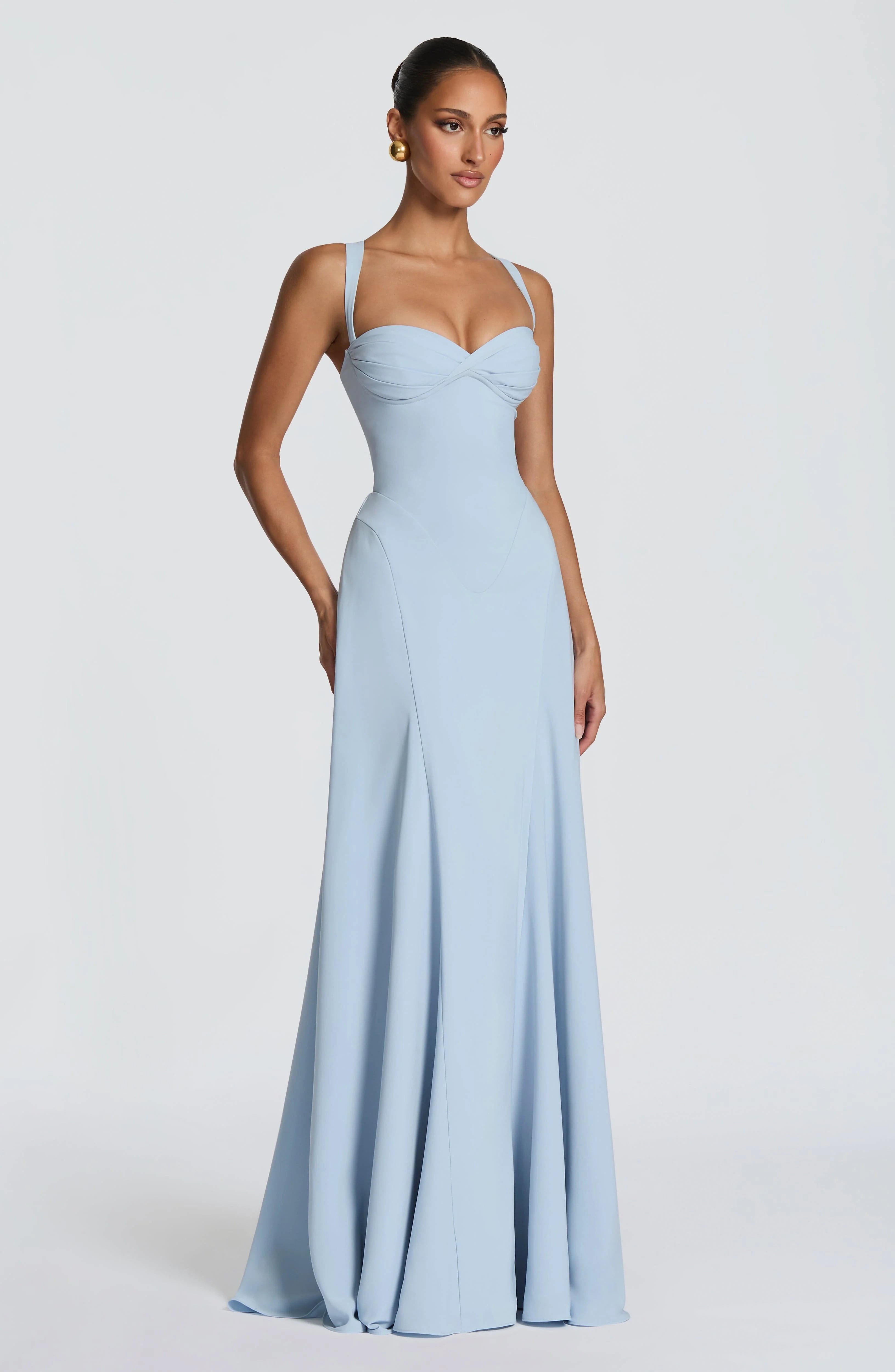 Mingmingxi Elegant Chiffon Bridesmaid Dresses Long A-Line Halter Maxi Dress for Women Sweetheart Neckline Beach Party...