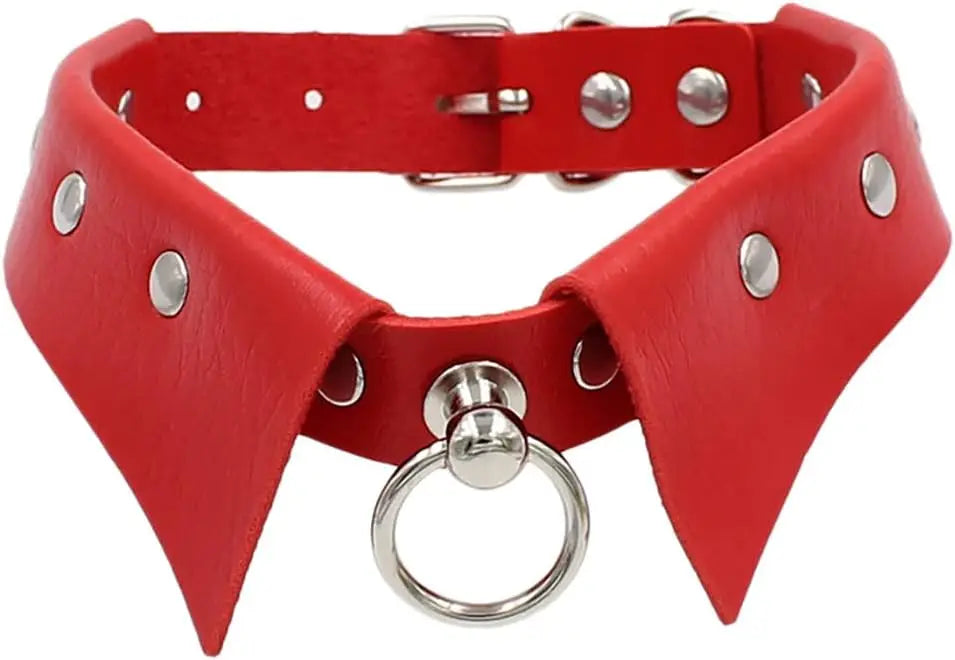 Gothic Leather Choker Necklaces Black Punk Nightclub Jewerly Accessories for Women Girlfriend