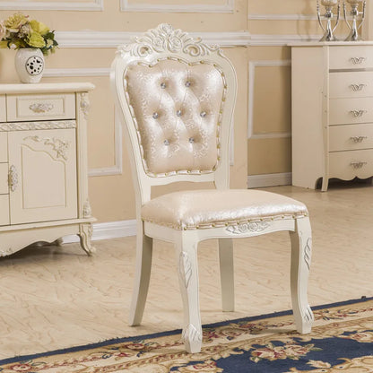 European Light Luxury Chairs Simple Solid Wood Party Unusual Adult Restaurant Chairs Design Comfy Lounge Stoel Home Furniture - Kimlud