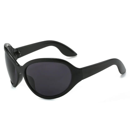 Oversized Punk Oval Sunglasses Y2K Unique Women Men Trend Goggle Sports Sun Glasses Lady Luxury Brand Designer New...