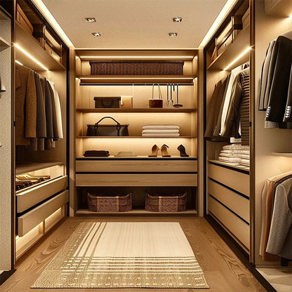 High End Customized Walk-in Wooden Clothes Wardrobe Popular Closet Cabinet for Bedroom Furniture Hot Sale for Clothing Storage - Kimlud