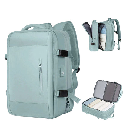 Travel Backpack for Men Women, Large Capacity Camping Backpack, Expandable Multifunctional Backpack Easyjet Cabin Bag 45x36x20