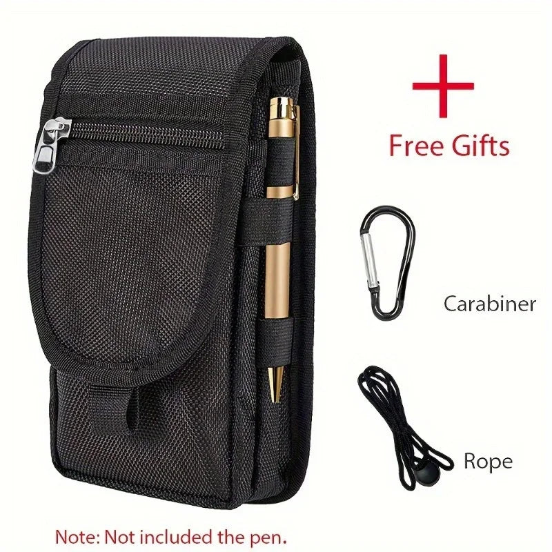 6.3 Inch Multi-Functional Mobile Phone Bag Oxford Fabric Pocket Cell Phone Belt Pouch Case Men's Outdoor Bag for Iphone...