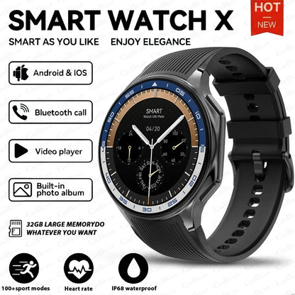 2025 OPPO New Watch X High-end Business Watch 32GB Large Memory Smartwatch Men's Sports Waterproof Smart Watch Watch IOS