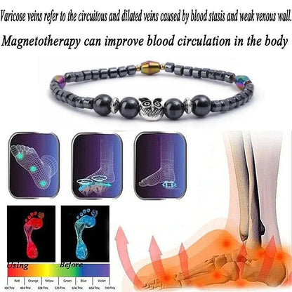 Molded Slimming Magnetic Therapy Health Magnet Ankle Chains Relieve Fatigue Weight Loss Magnet Anklets Natural Stones Bracelets