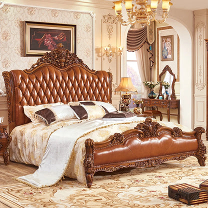 American Comfortable Bed Romantic Design Aesthetics Fashion Bed Bedroom Romantic High Quality Letto Matrimoniale Home...