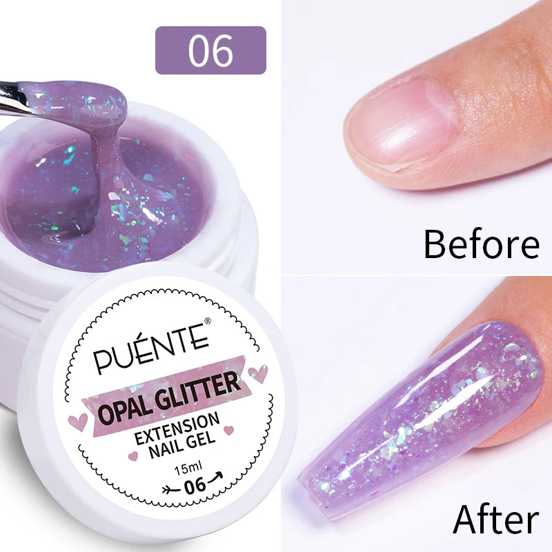 7.5ML Sparkling Reflective Glitter Gel Nail Polish Pink Purple Red Blue Colors Dark Flashing Nail Gel Soak Off UV Nail Varnish