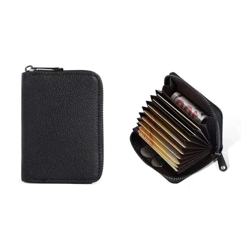 20 Detents Cards Holders PU Business Bank Credit Bus ID Card Holder Cover Coin Pouch Anti Demagnetization Wallets Bag...