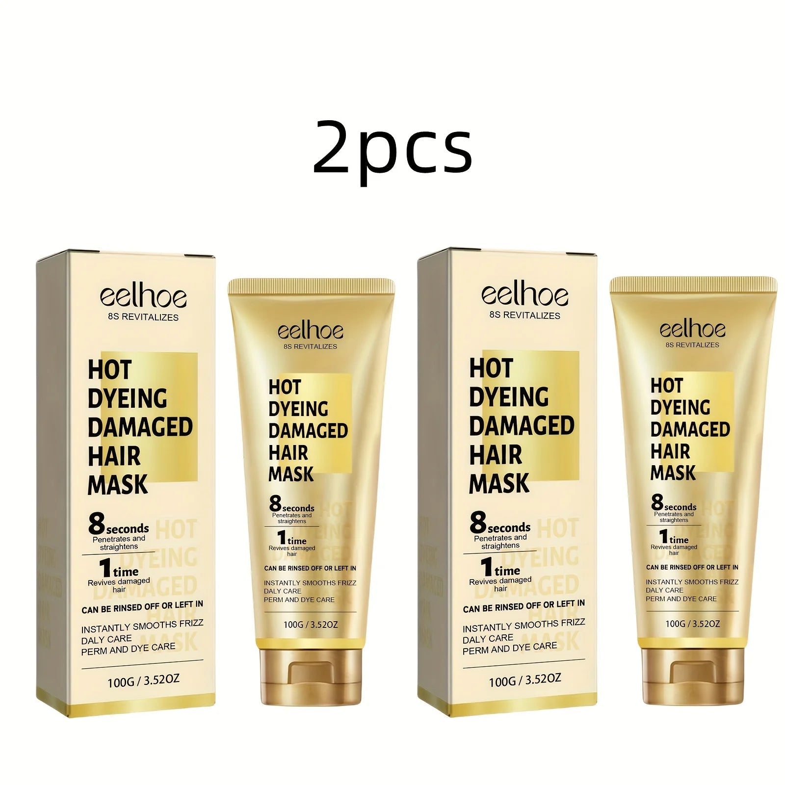 100G 8-Second Keratin Professional Hair Cream Containing Coconut Oil And Glycerin Moisturizing Hair Facial Mask for All...