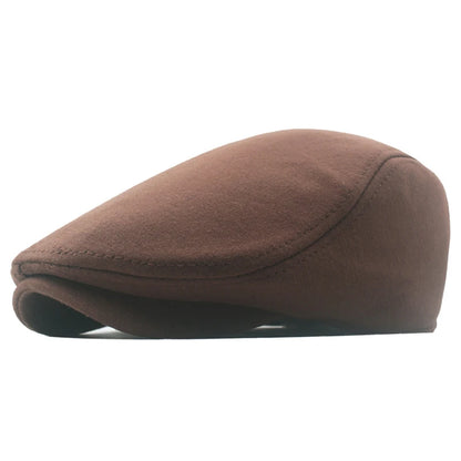Fashion New Men's Casual Newsboy Hat Flat Cap Winter And Autumn Retro Beret Hat Wild Casual Hats Octagonal Cap Winter...