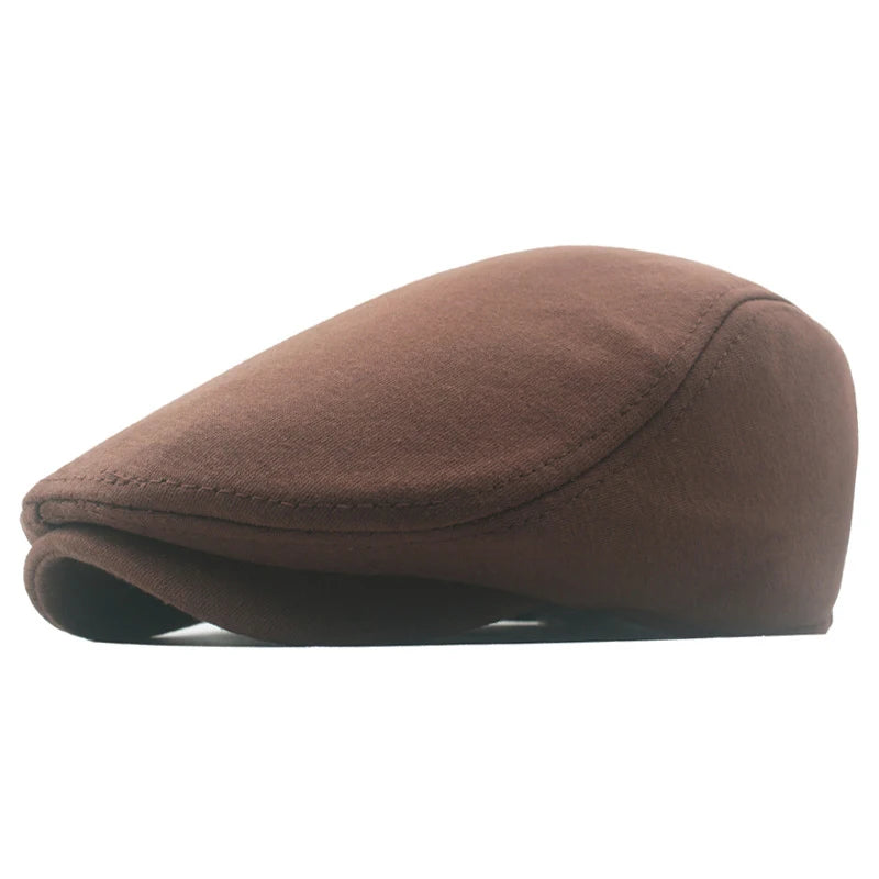 Fashion New Men's Casual Newsboy Hat Flat Cap Winter And Autumn Retro Beret Hat Wild Casual Hats Octagonal Cap Winter...