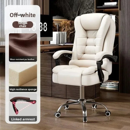 European Style Computer Office Chairs Home Reclining Backrest Adjustable Ergonomic Lift Swivel Chair Modern Office Boss...