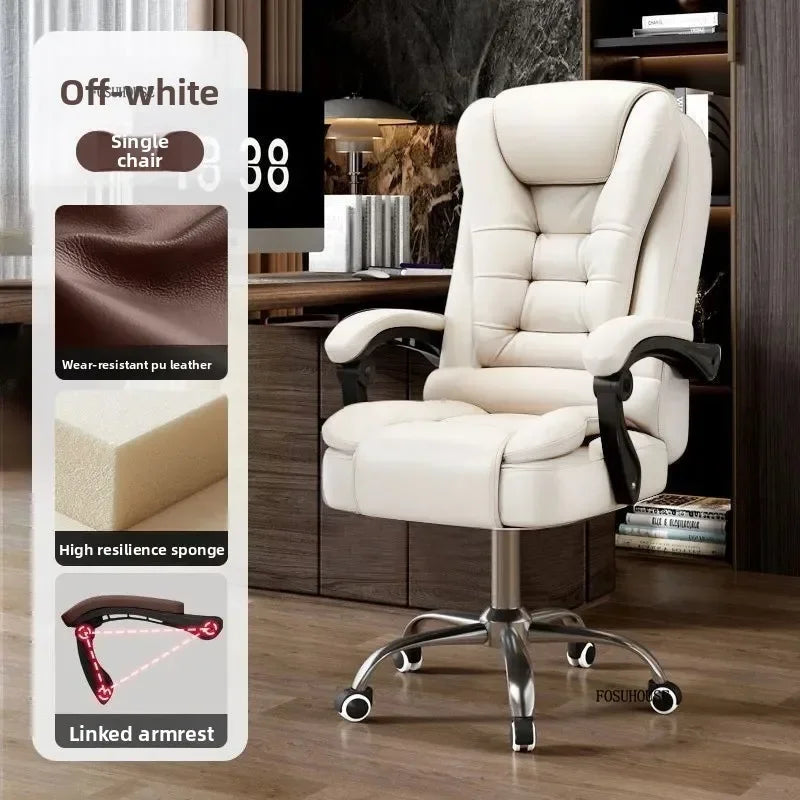 European Style Computer Office Chairs Home Reclining Backrest Adjustable Ergonomic Lift Swivel Chair Modern Office Boss...