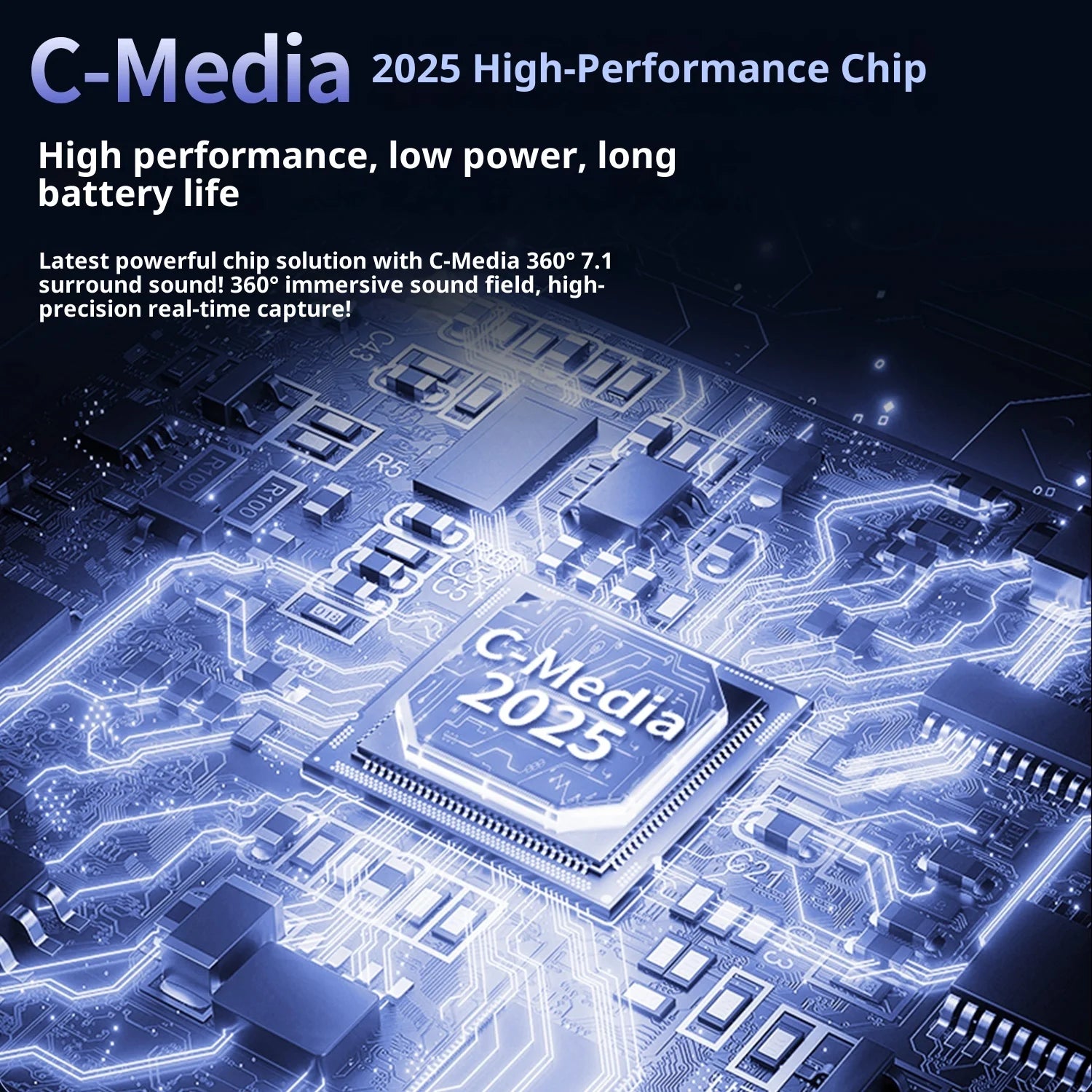 AULA A7Pro Headphone Wireless Bluetooth 2.4g Type-C RGB Gaming Headset Intelligent Noise Reduction Surround 7.1 Sound Effect