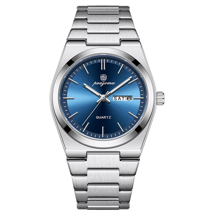 PAAZOMU Elegant Watch For Women Waterproof Luminous Date Week Ladies Watches Quartz Stainless Steel Woman's Fashion Wristwatch