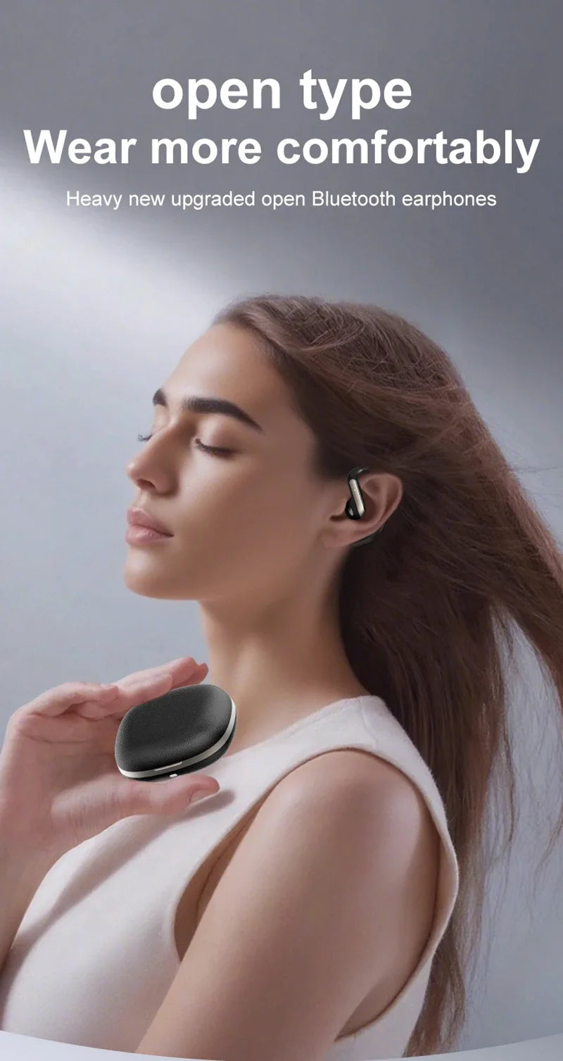 Smart AI Translation Headset True Wireless Sports Long-lasting Bluetooth Headset Stereo Sound Semi-in-ear Air Conduction...