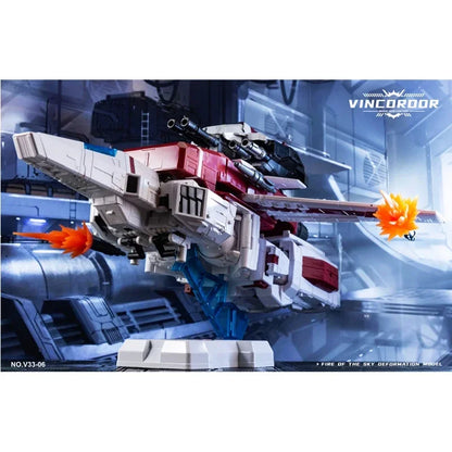 Enlarged Version KO MP57 Deformation Toy Model Car Robot Airplane - Vincoroor Jetfire Skyfire Siege Series V33-06