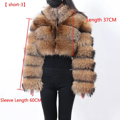 MAOMAOKONG 2025 Trend New Real Fur Coat Natural Fox Fur Women's Winter Coats Short Jackets Female Clothing Vests Fashion