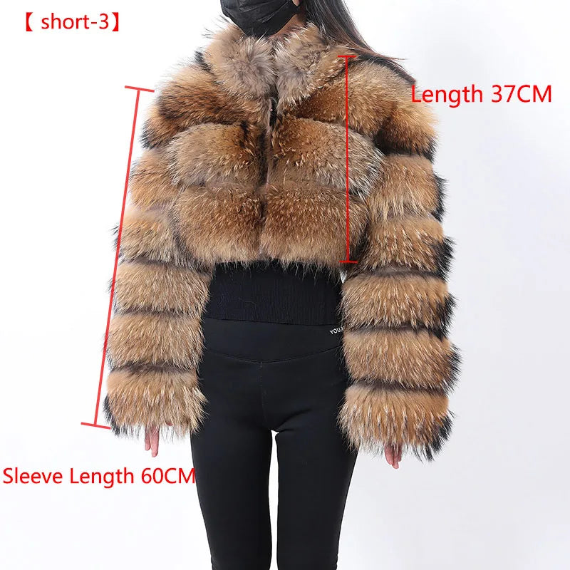 MAOMAOKONG 2025 Trend New Real Fur Coat Natural Fox Fur Women's Winter Coats Short Jackets Female Clothing Vests Fashion