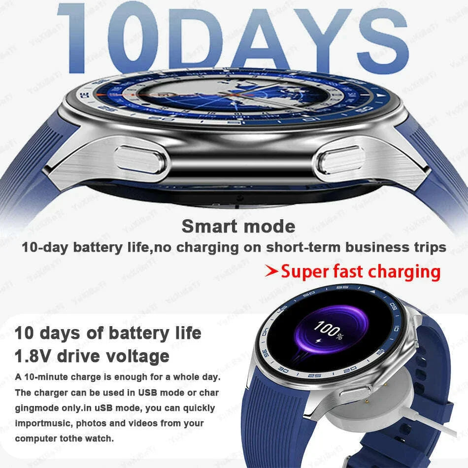 2025 New For Man DT Watch X Smart Watch Men 32GB Memory AMOLED HD Screen Bluetooth Call NFC Heart rate waterproof SmartWatch