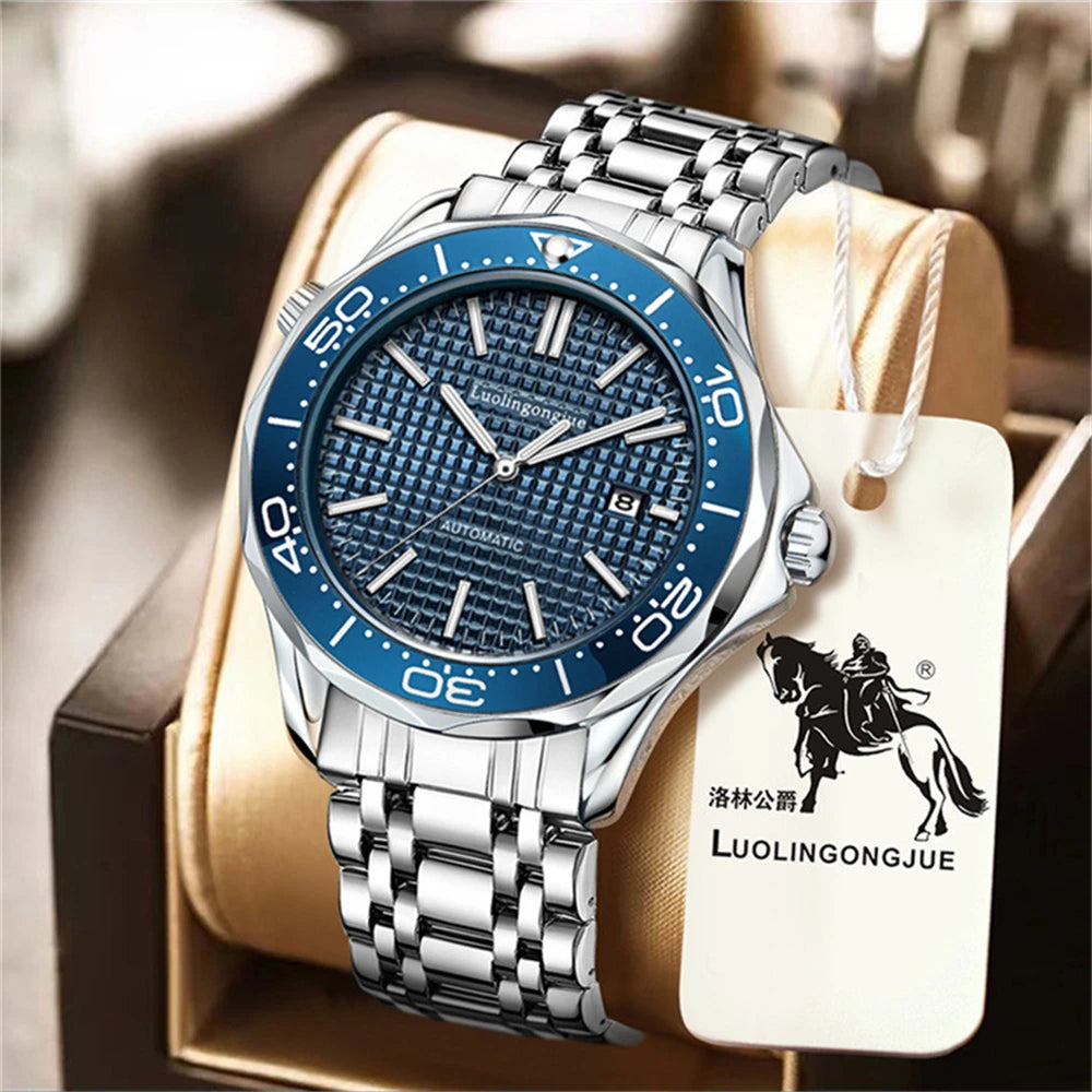 Men's Luxury Brand Business Sport Automatic Mechanical Watches 2025 Waterproof MM300 NH35 Steel Watch For Man WristWatches Clock