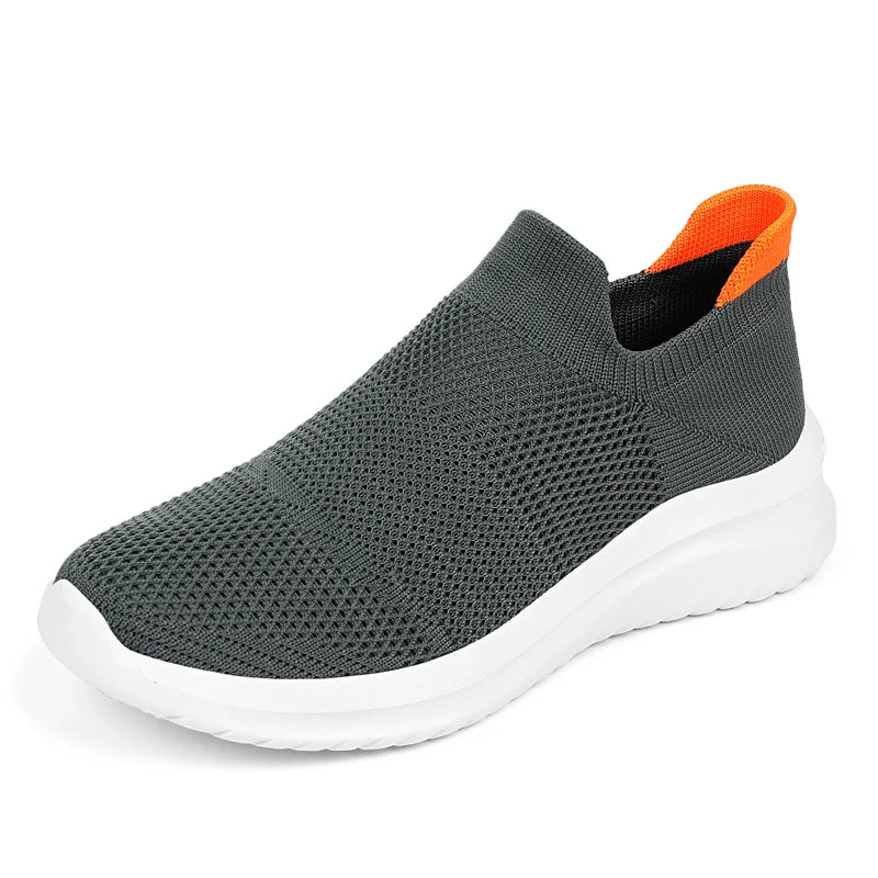 Men Shoes Sneakers Breathable Mesh Slip on Running Shoes Outdoor Non-Slip Couple Jogging Training Hiking Sports Shoes