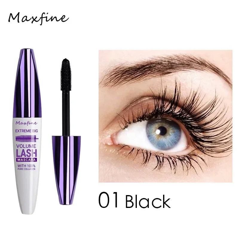Colorful 5D Volume Mascara Lasting Styling Waterproof Quick Dry Blue Purple Curling Lengthen Long Eyelash Silk Extension...