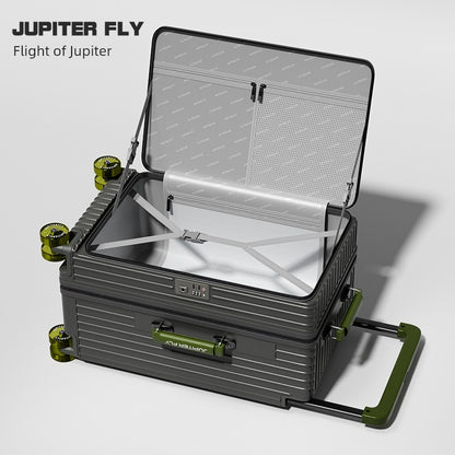 Side Cover Scalable 28-Inch Width Draw-Bar Luggage