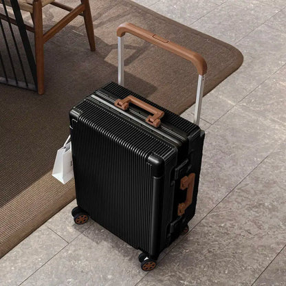 2025 New Wide Trolley Case Luggage Large Capacity 20/24/26 inch Plus Aluminium Frame ABS+PC Luggage Cabin Boarding Suitcase