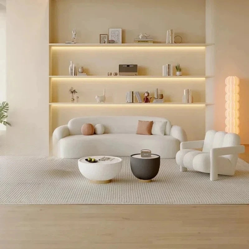Modern Cream Wind Sofa Creative Simple Comfortable Hallway Lounge Sofas European Aesthetics Designer Muebles Salon Furniture - Kimlud