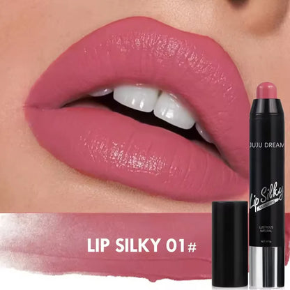 Matte Lipstick Pencil Waterproof Long Lasting Non-Stick Cup Lip Stain Tint Cosmetic Nude Lipstick Pen Makeup Maquillage