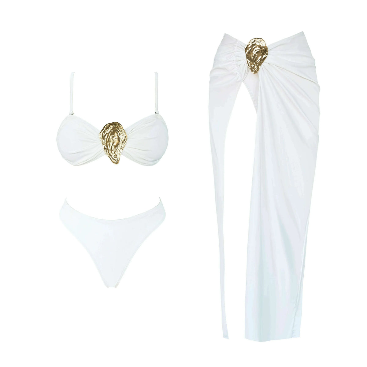 Off Shoulder Bikini With Skirt Women Swimsuit 2025 Biquini High Cut Swimwear Lady Holiday Bath Suit Female Beachwear Outfits