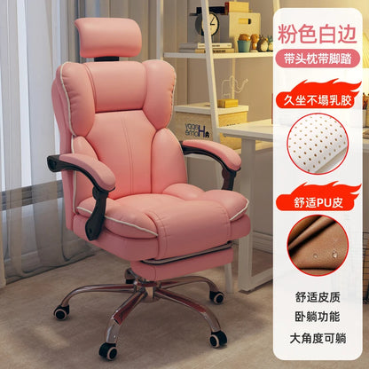 Rolling Wheels Office Chair Cheap Lightweight Footrest Reading Backrest Luxury Office Chair Ergonomic Taburete Salon...