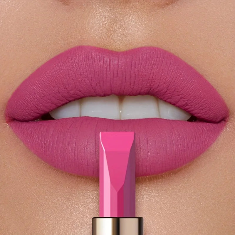 Matte silky velvet lipstick, durable, waterproof and sweat resistant, suitable for daily makeup, Valentine's Day to send female