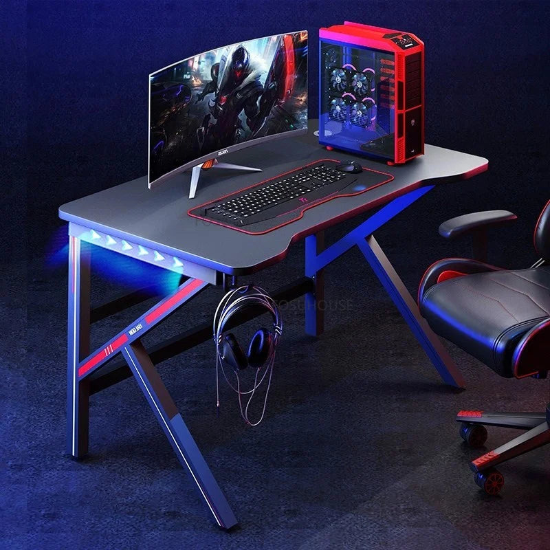 Modern Manmade Board Computer Desk Office Furniture Gaming Tables Household Upscale Luxury Multifonction Esports Table h