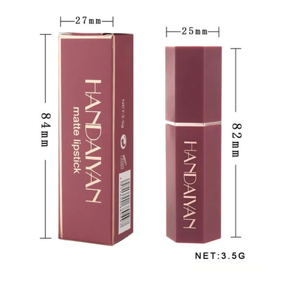 6 Colors Sexy Matte Lipstick Waterproof Long Lasting Color Rendering Non-stick Velvet Lips Liner Pencil Woman Makeup Cosmetics