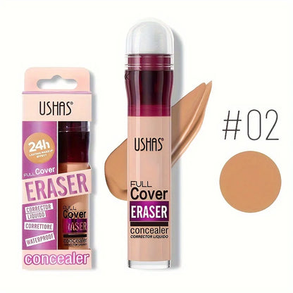 New Sponge Head Concealer for Dark Circles Freckles Acne Pigmentation and Blemishes Long Lasting Moisturizing Liquid Foundation - Kimlud