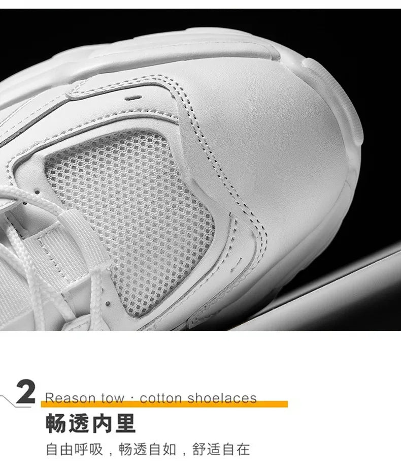 Luxury Men's Sneakers Designer Style High QualityLeather Casual Shoes Fashion Breathable Comfortable Tennis Sports Shoes for Men - Kimlud
