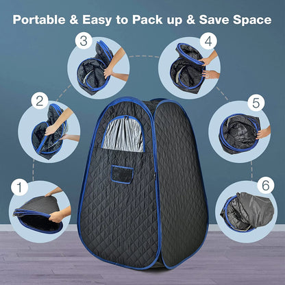 Sauna Box, Portable Steam Sauna, Portable Sauna for Home, Sauna Tent with Steamer