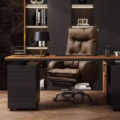 Modern Designer Armchairs Lazy Rolling Leather Office Chair Home Computer Swivel Gaming Accent Chairs Office Furniture w...