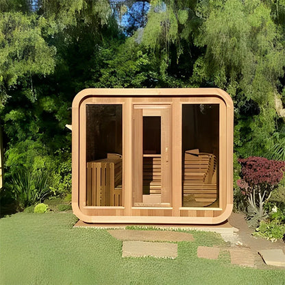 Design home 2 people wet and dry steam infrared sauna outdoor sauna - Kimlud