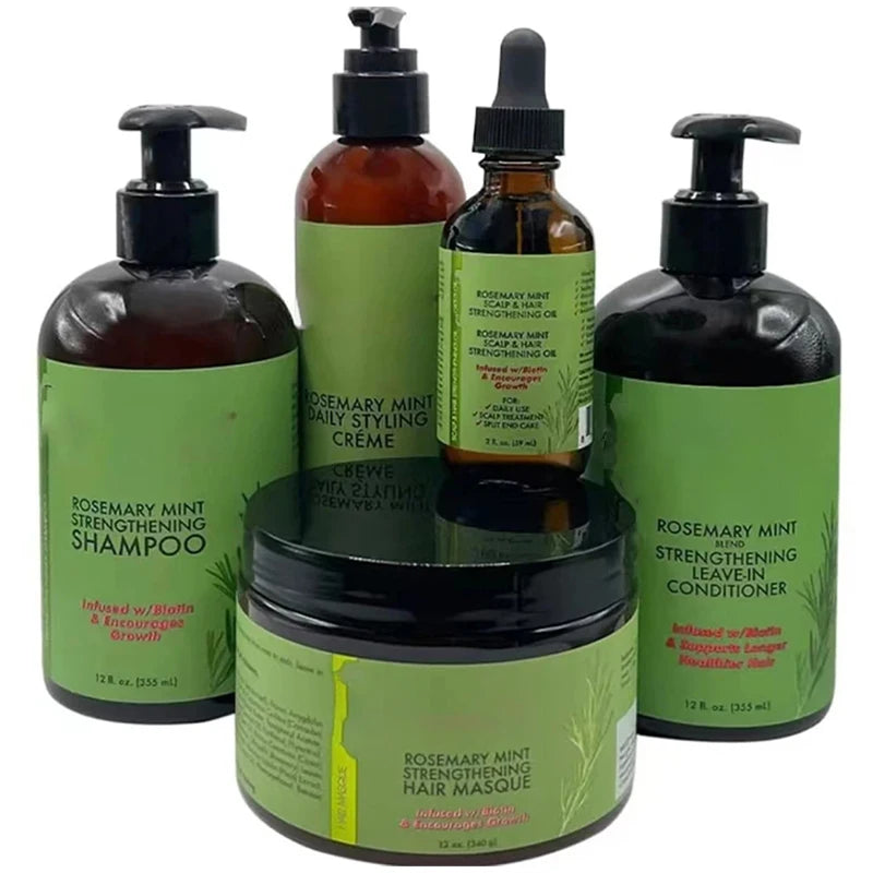 Organics Rosemary Oil mint SET Enhanced Hair Mask Essential Oil Strong Conditioner Moisturizing Repair Hair Care Shampoo