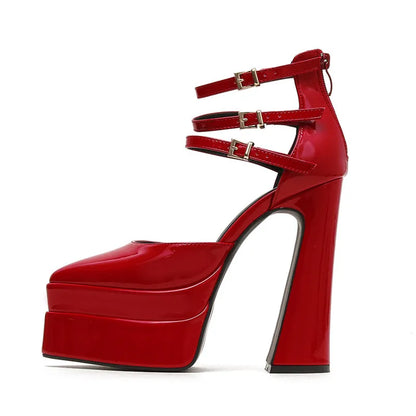 New brand Women Sandals Fashion Summer Shoes Sexy Ankle Strap Platform Wedges High heels Gladiator Sandals Female Chunky Shoes