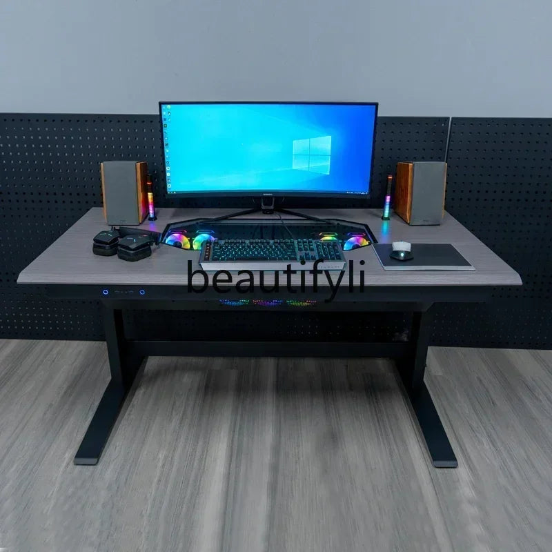 xzzY1 Computer case integrated table transparent desktop assembly machine drawer type large chassis electric lifting e-sports ta